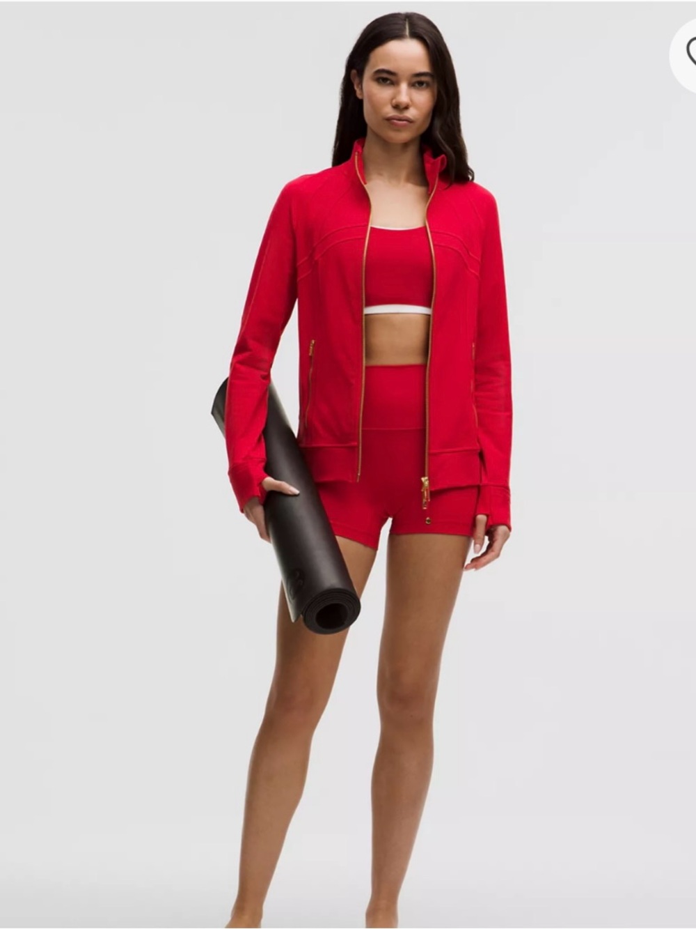 Lululemon Define Oxford Red Luon Track Jacket size 10 - Picture 2 of 13